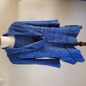 Coco Bianco Blue Cowl Neck Tunic Size Medium